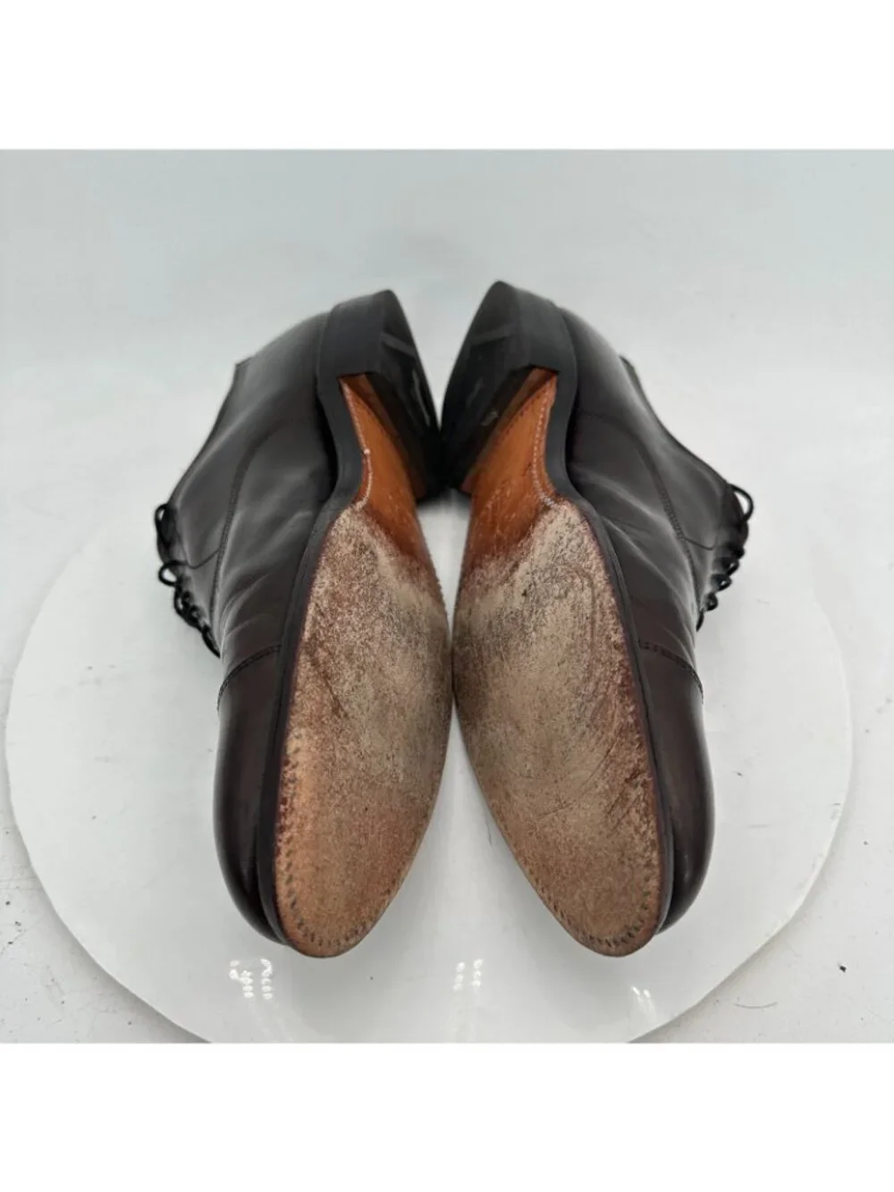 Allen Edmonds Park Avenue Men Size 10B Brown Leather Cap Toe Oxford Dress Shoes